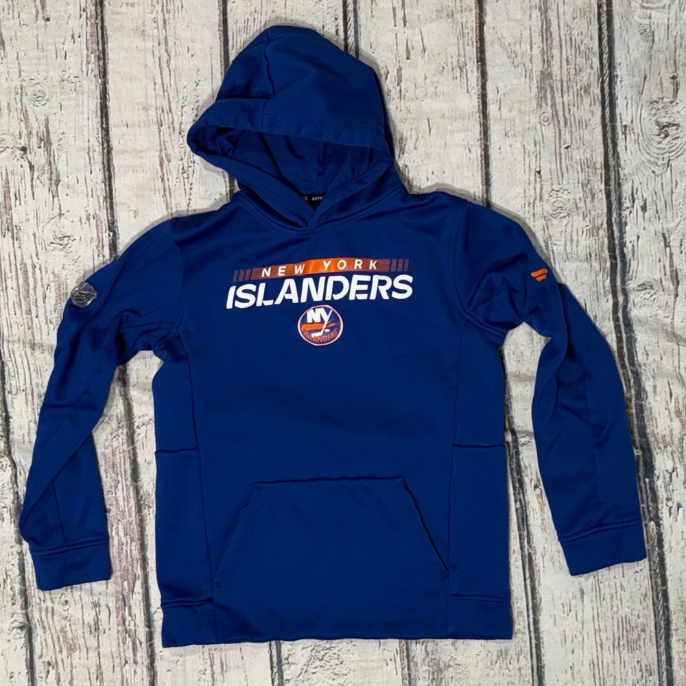 New York Islanders NHL Hockey Boys Kids Youth Hoodie Pullover Sweatshirt